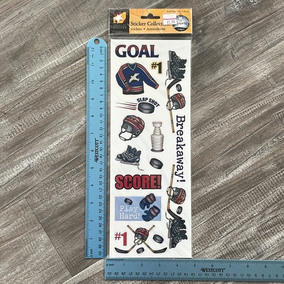 NWT 6 Hockey Themed Sticker Packages - Variety of Sizes and Styles! - Picture 6 of 17